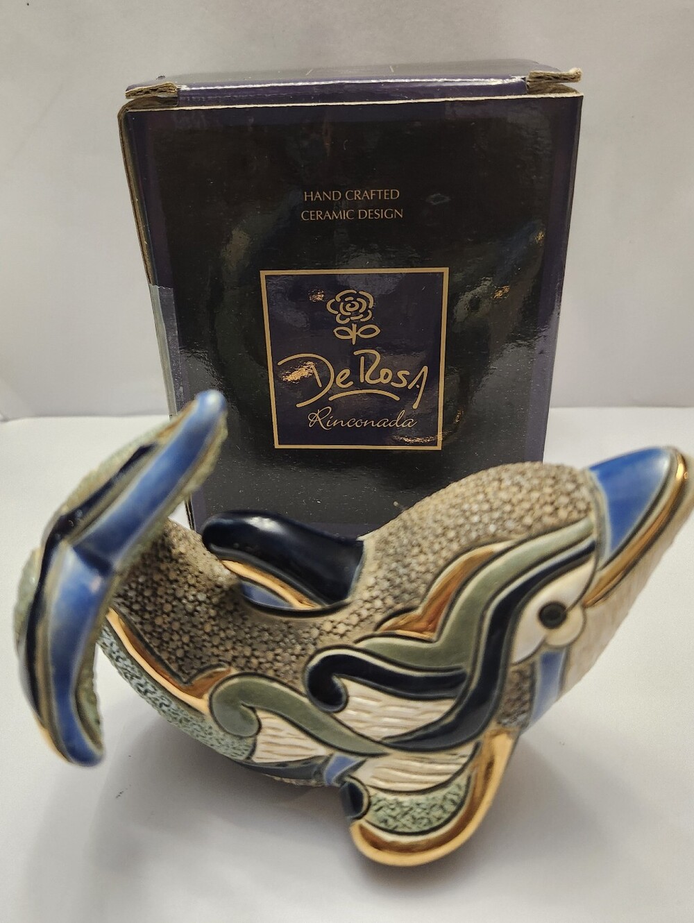 De Rosa Rinconada Dolphin Ceramic Figurine #F101